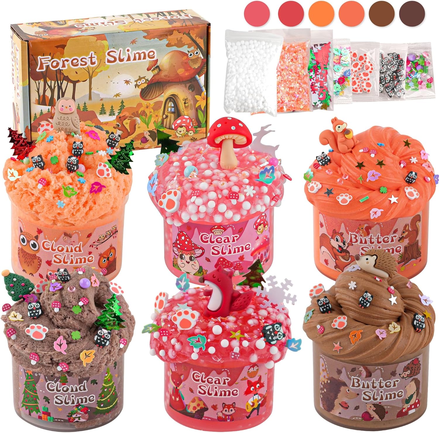 6 Pack Forest Slime Kit